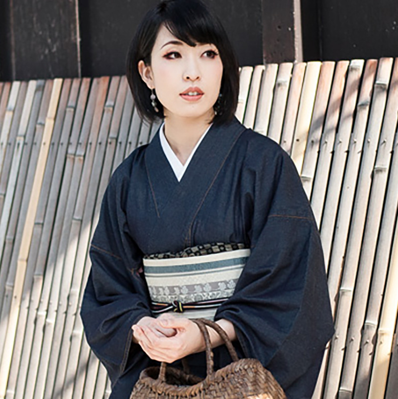 ROCCA（六花） デニム着物 カイハラデニム × 着物 レディース 日本製