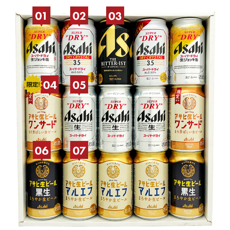 アサヒスーパードライ 生ジョッキ缶 7種 ビール ギフト 御祝 誕生日