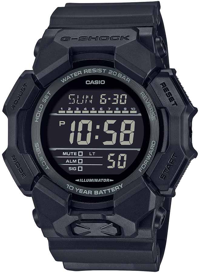 G-SHOCK 10年バッテリー ビッグケース オールブラック GD-010-1A1JF