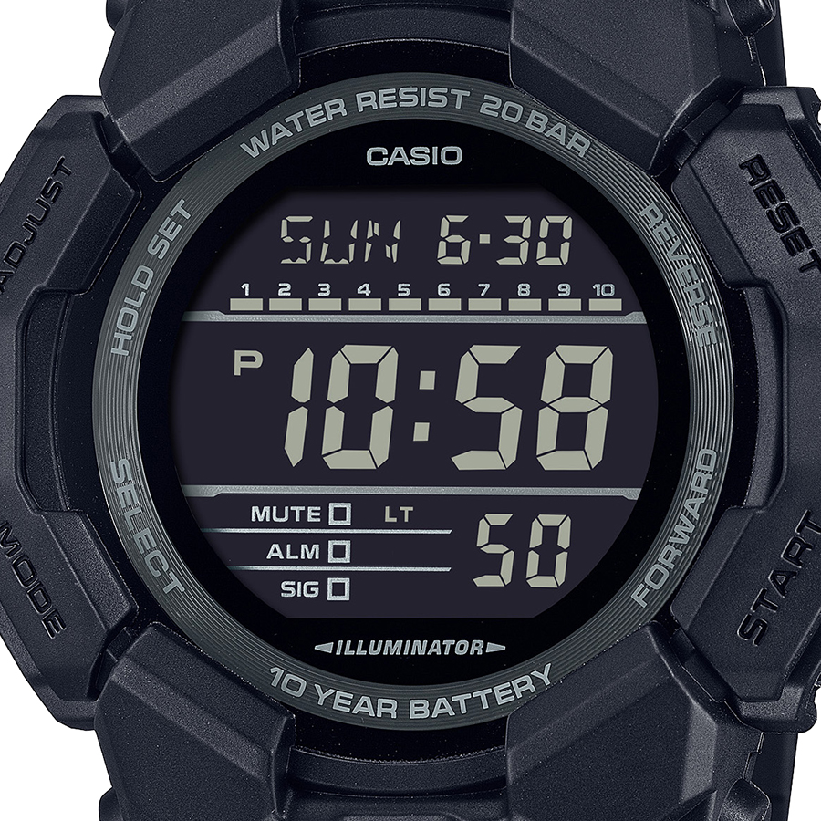 G-SHOCK 10年バッテリー ビッグケース オールブラック GD-010-1A1JF