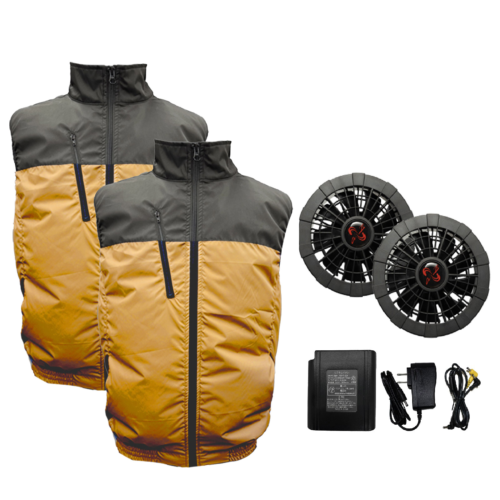 ワークマン空調服フルセット 上着は2枚サイズM ワークマン空調服フル