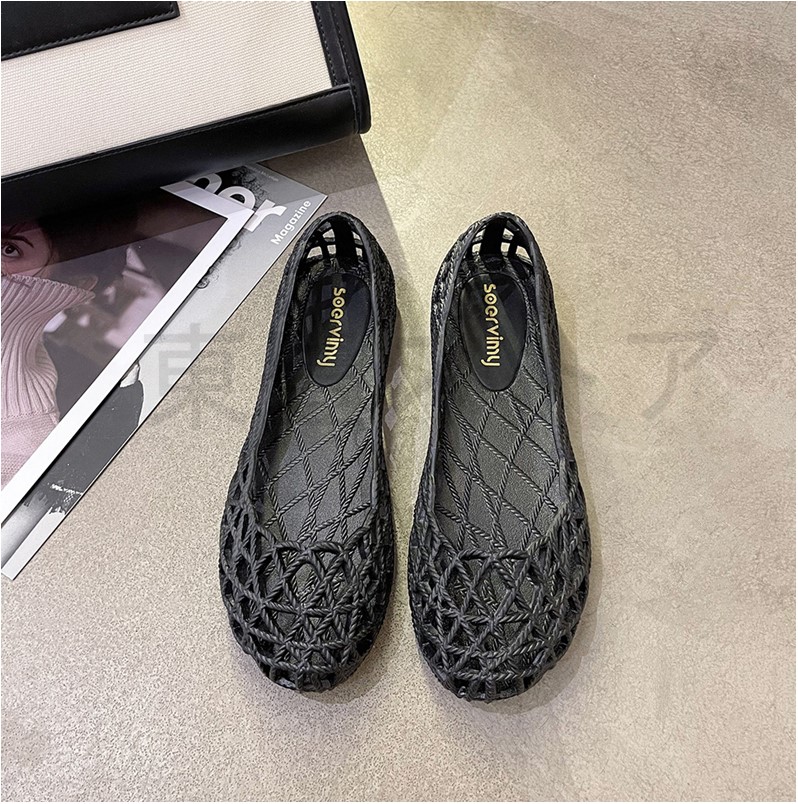 レディース ぺたんこ ラバーシューズ パンプス くすみカラー レジャー