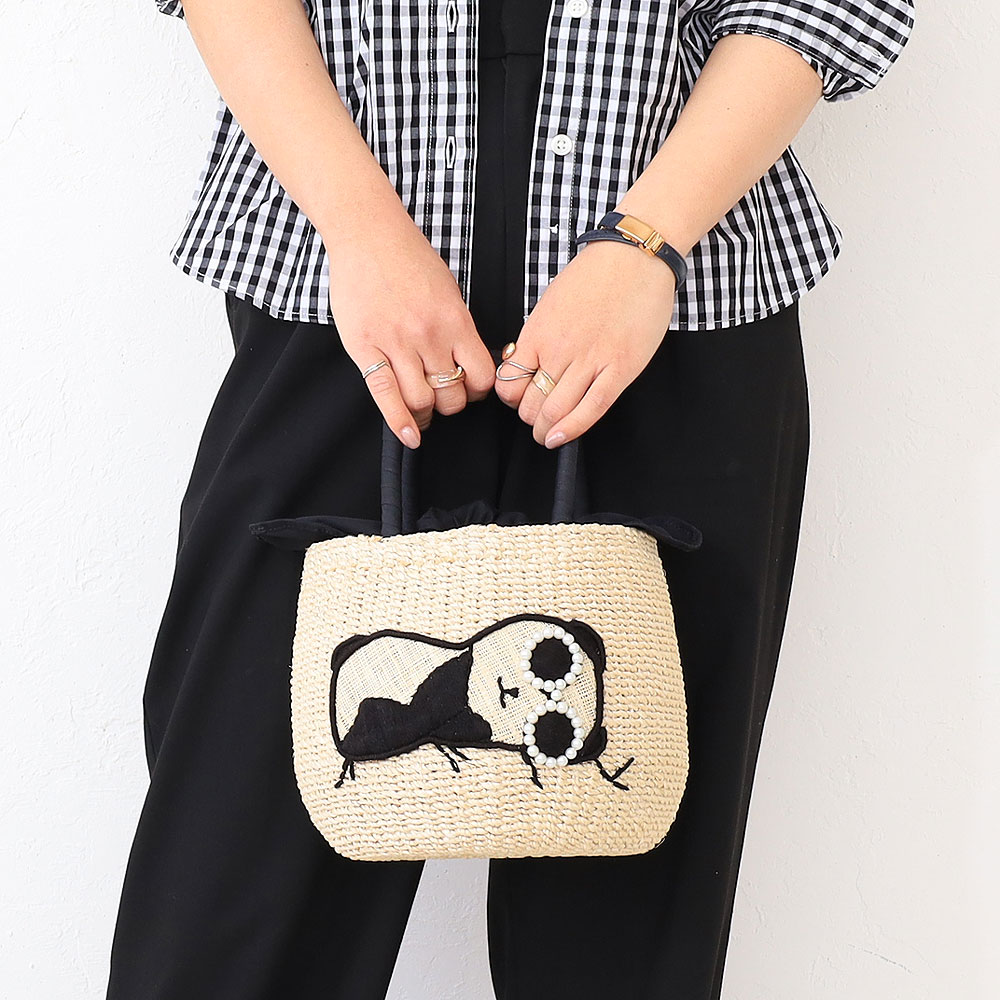 a-jolie（アジョリー） カゴバッグ アニマル サングラス ドッグ パンダ