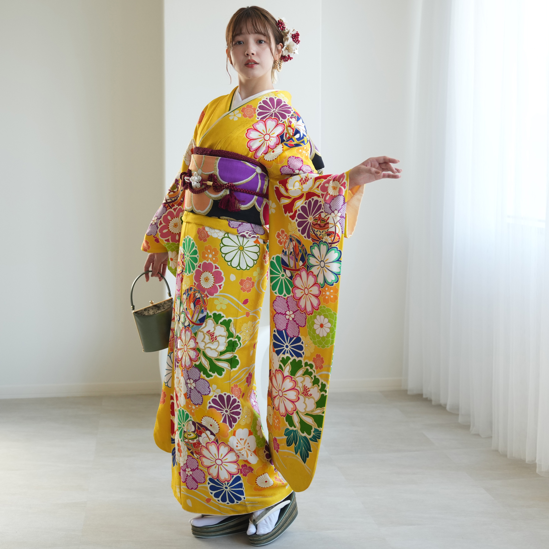 振袖 レンタル 成人式 21点セット レトロ 古典 結婚式 結納 前撮り