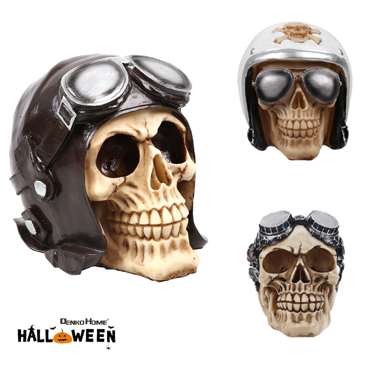 スカル ドクロ 置物 ガイコツ 海賊 ハロウィン 骸骨 髑髏 頭蓋骨