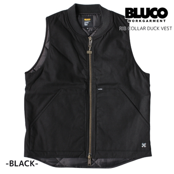 BLUCO（ブルコ） リブダック ワークベスト メンズ 155-35-013 RIB