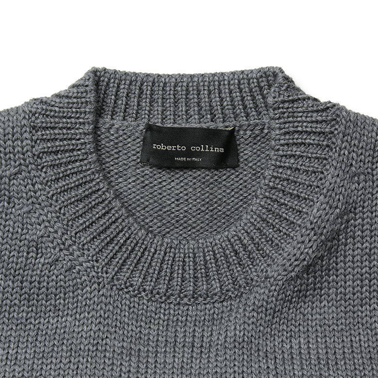 ROBERTO COLLINA（ロベルトコリーナ） ニット クルーネック ミドル