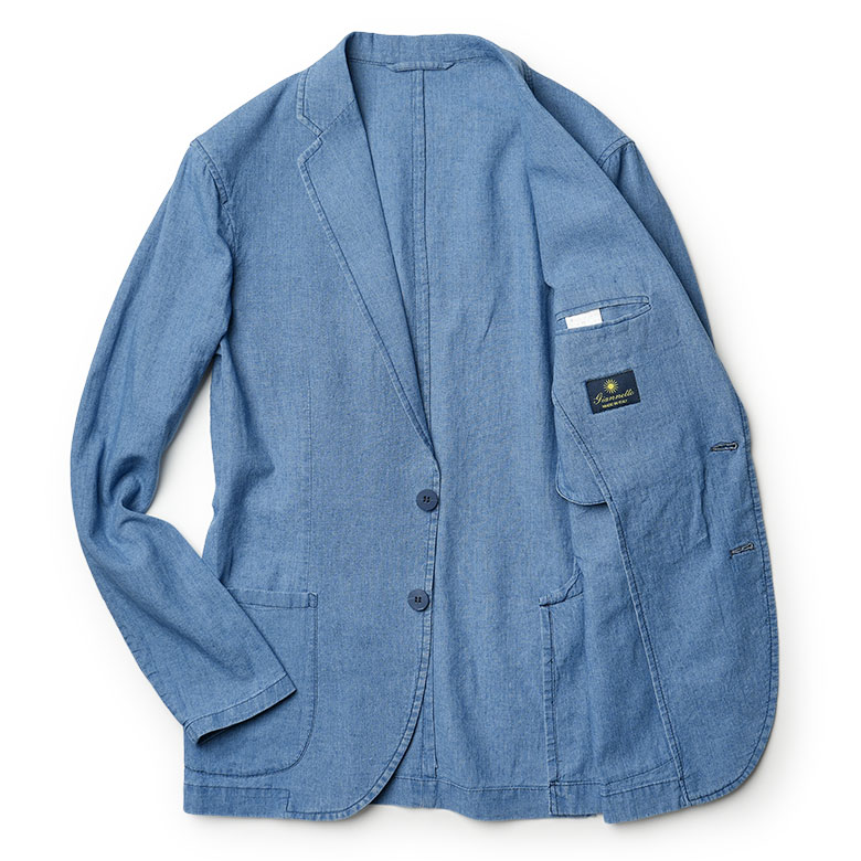 GIANNETTO（ジャンネット） ジャケット シャンブレー シャツジャケット