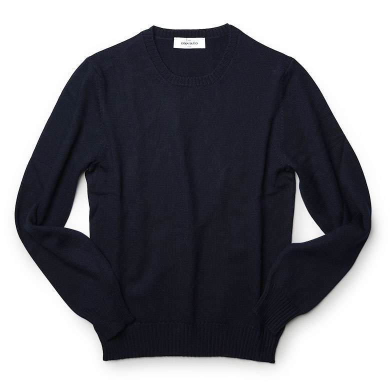 Gran Sasso（グランサッソ） ニット クルーネック ミドルゲージ