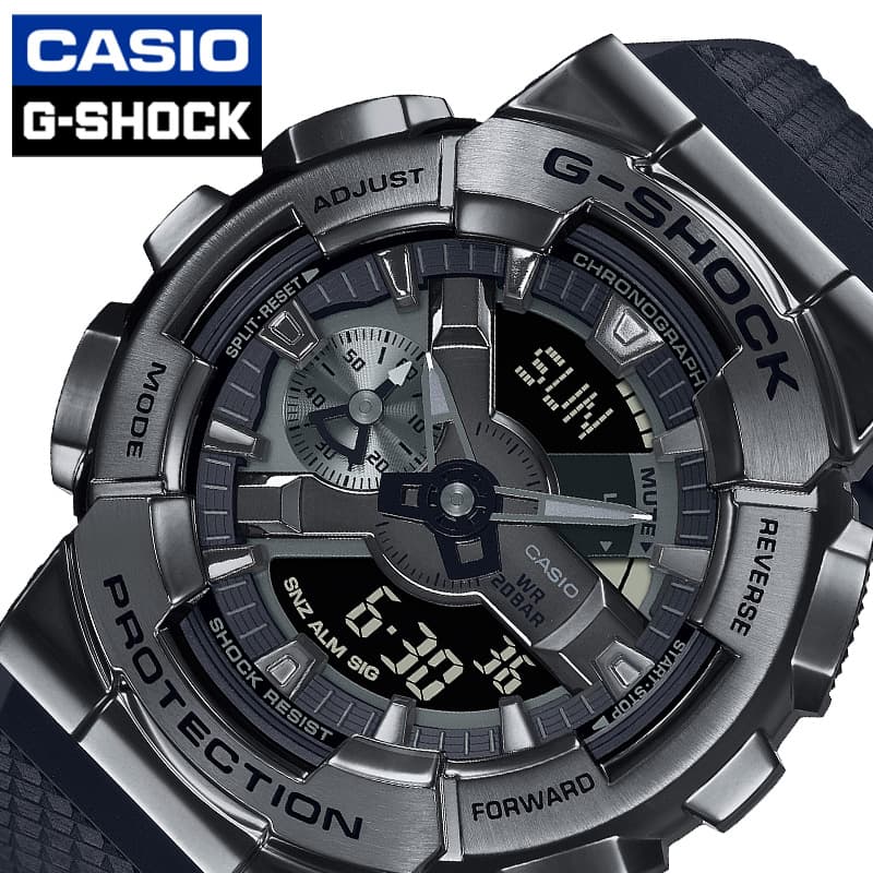 G-SHOCK カシオ 腕時計 Gショック ブラックアウト CASIO METEL COVERED