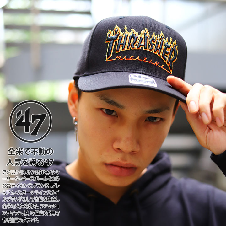 47（フォーティーセブン） 47 THRASHER キャップ サンフランシスコ
