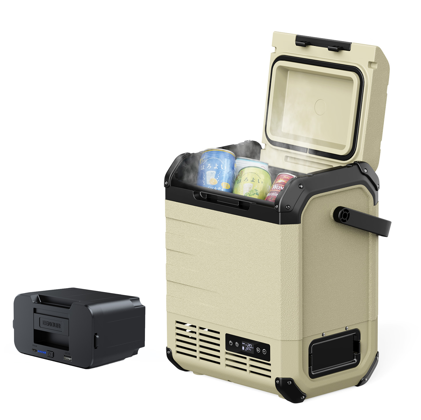 車載冷蔵庫 ポータブル冷蔵庫 EENOUR D10 10L -20℃〜10℃ バッテリー