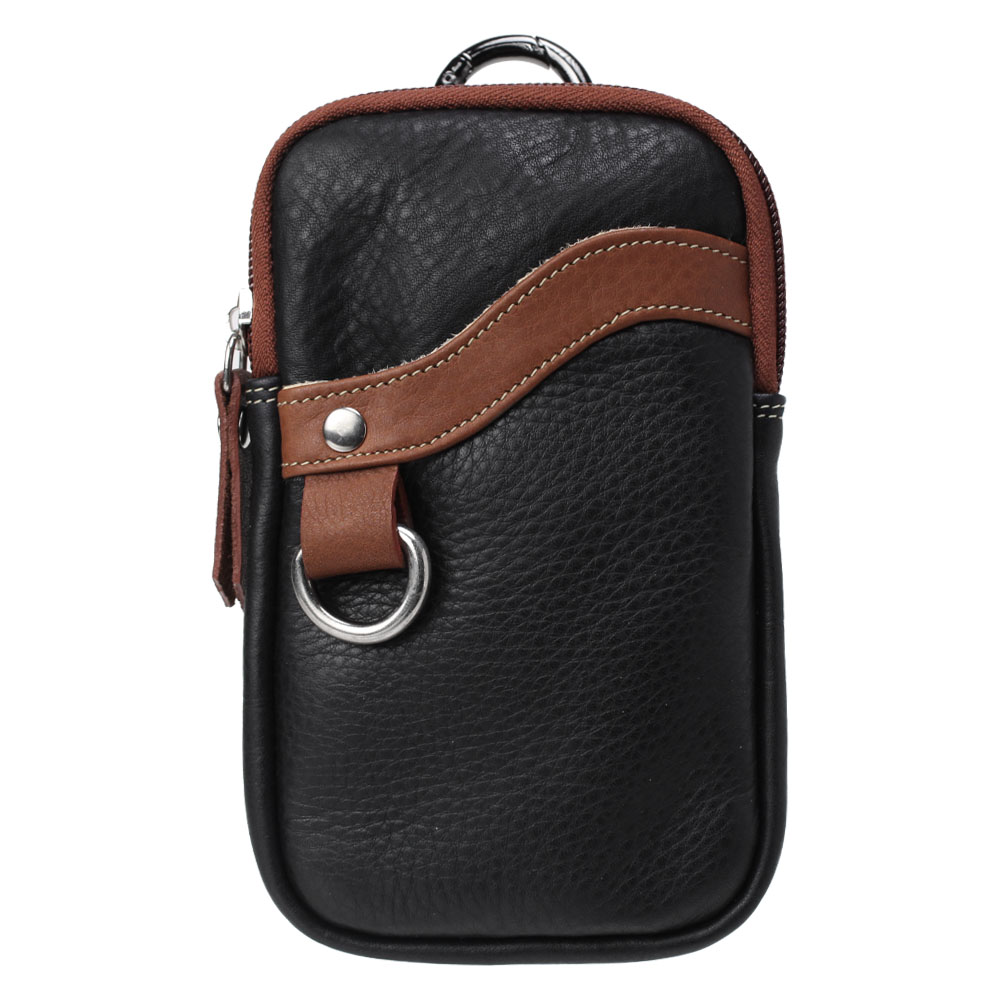 本革 ベルトポーチ ミニ ウエストポーチ レザーバッグ スマホケース