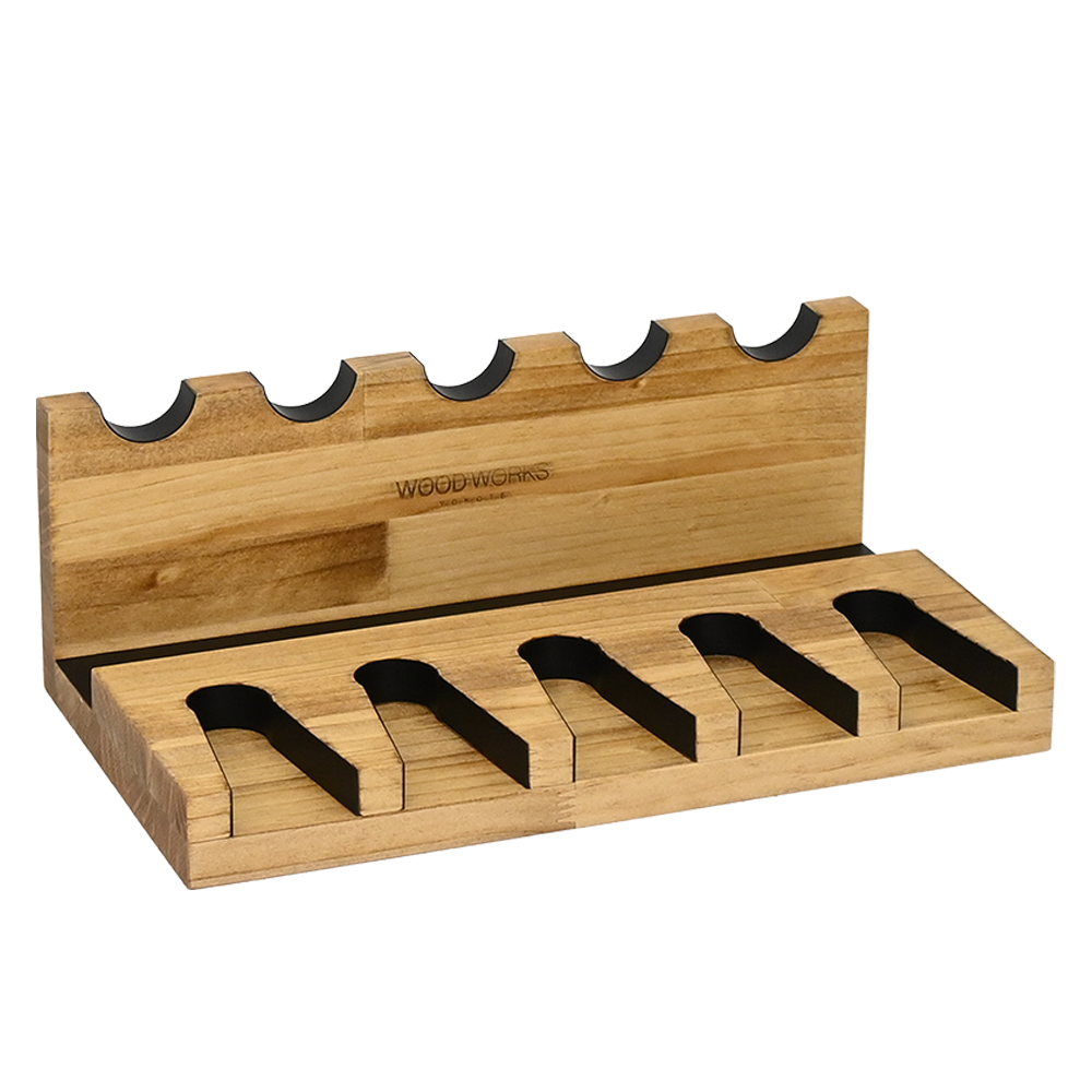 WOODWORKS ガンスタンド 5丁掛 お得な2点セット 木製 日本製