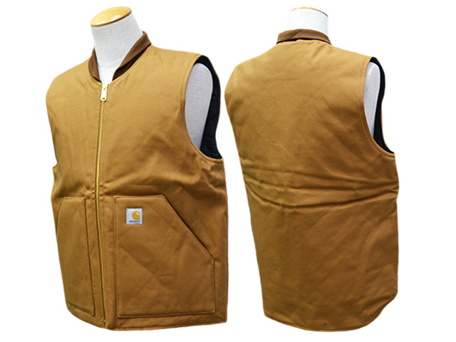全2色【Carhartt/カーハート】「DUCK Vest/ダックベスト」(V01