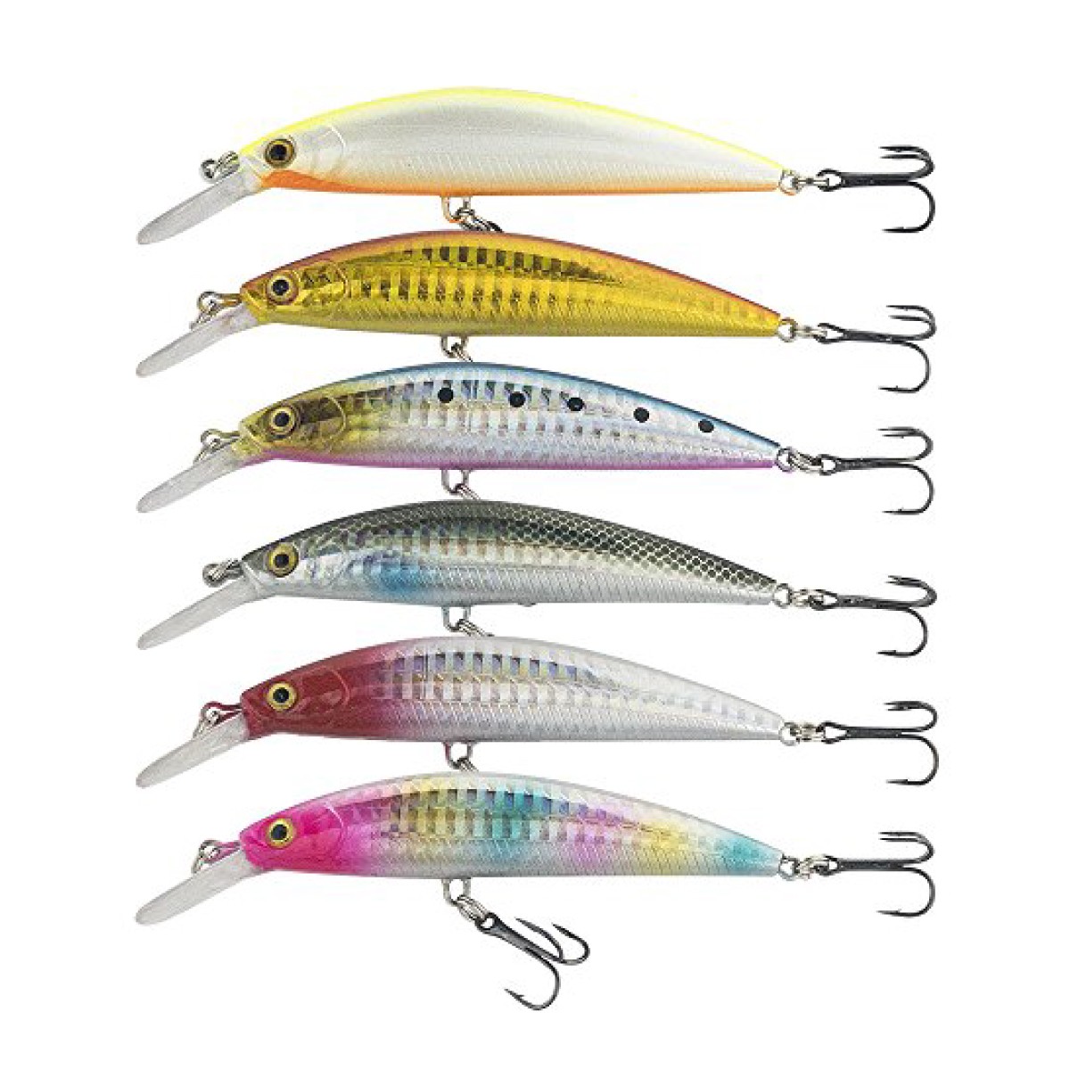 オルルド釣具 ヘビーウェイト シンキングミノー 6個セット 8.8cm 26g