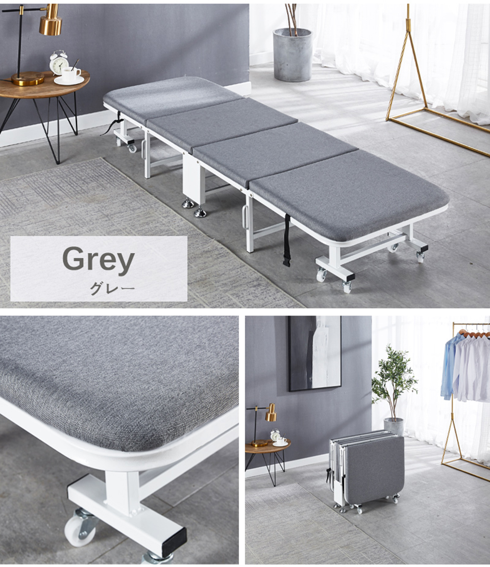 折りたたみベッド シングル ベッド キャスター付き 簡易ベッド