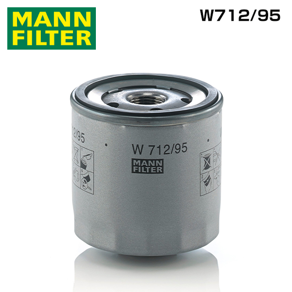 W712/95 ゴルフトゥーラン 1TCZD オイルエレメント MANN