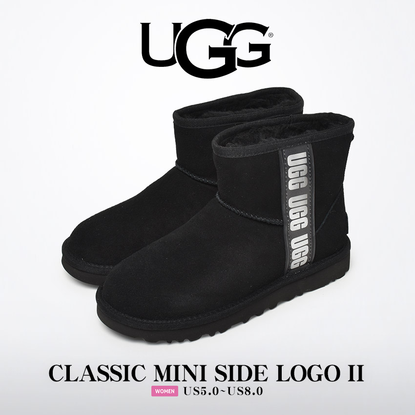 UGG（アグ） 送料無料 ブーツ レディース クラシックミニサイドロゴII