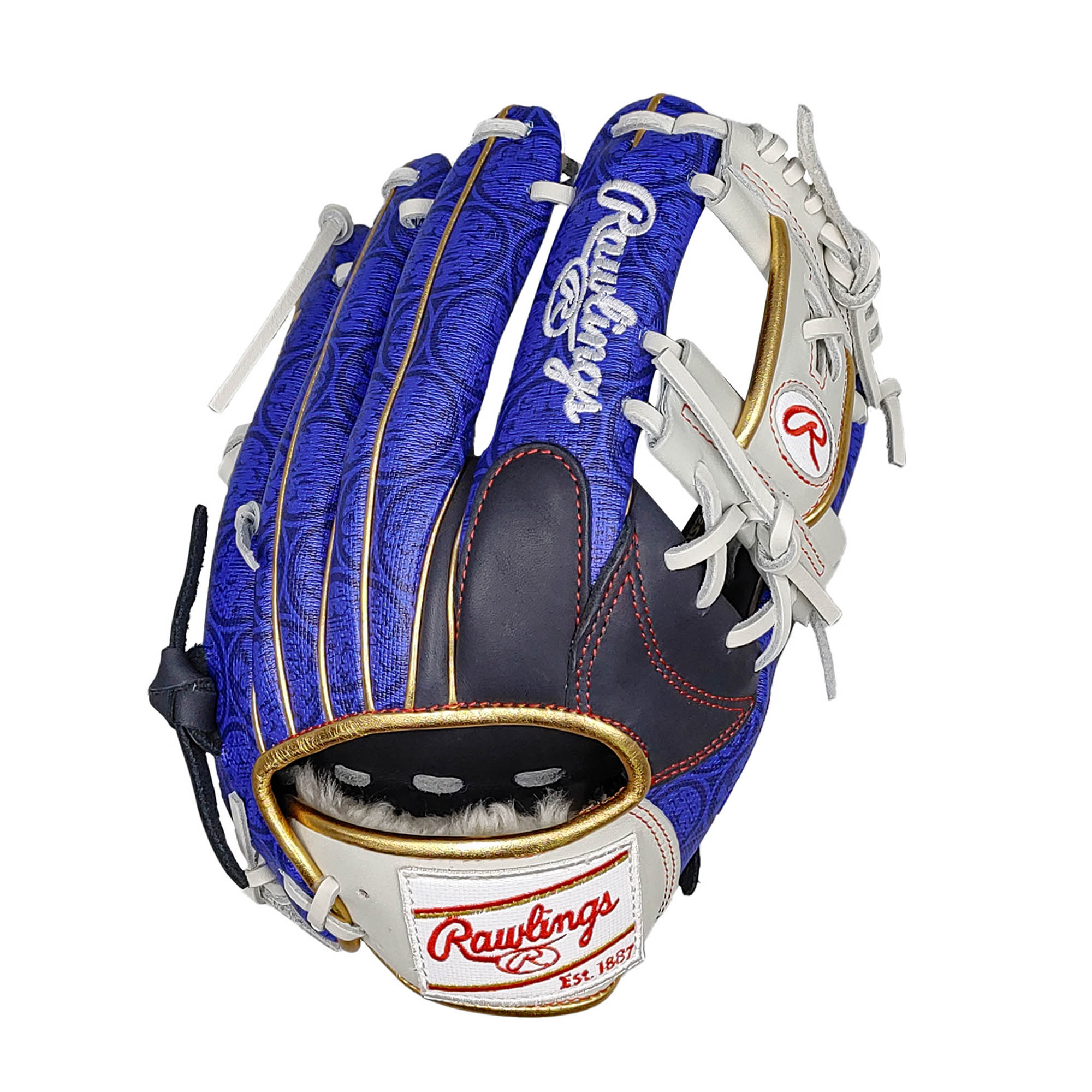 Rawlings 軟式グローブ Wing Tip ネイビー/レッド Rawlings 軟式