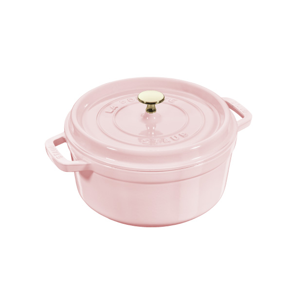 ピコ・ココット ストウブ ラウンド 20cm ソルベローズ｜STAUB 両手鍋