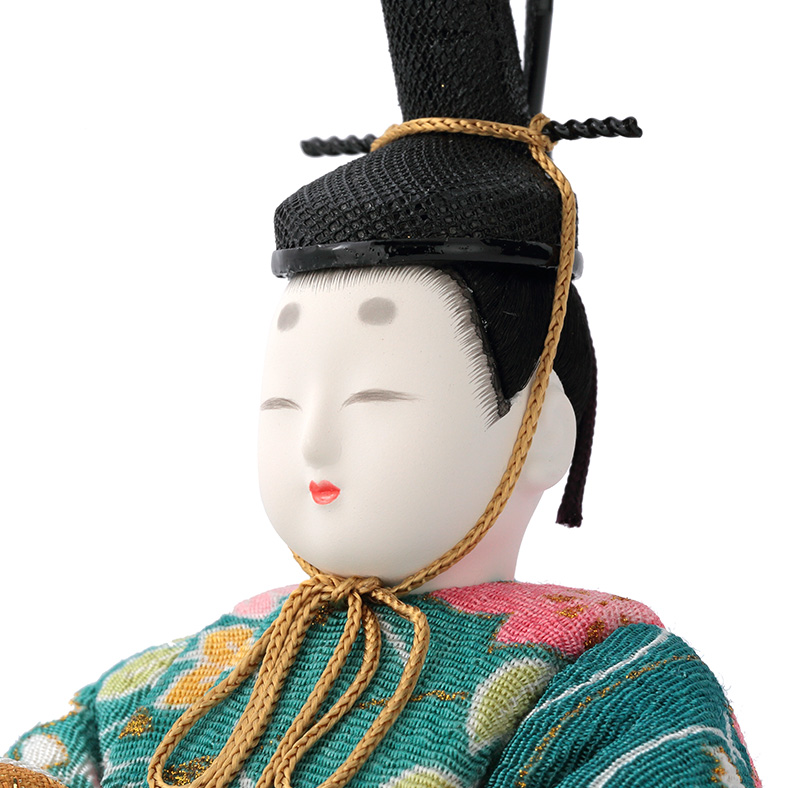 柿沼東光 雛人形 コンパクト おしゃれ 木目込み 柿沼東光作 虹彩 h223