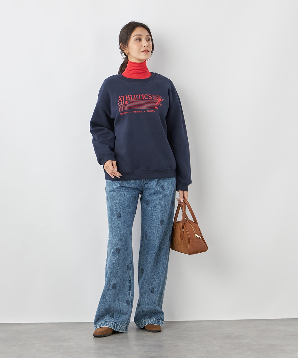 ロゴ入り裏毛スウェット