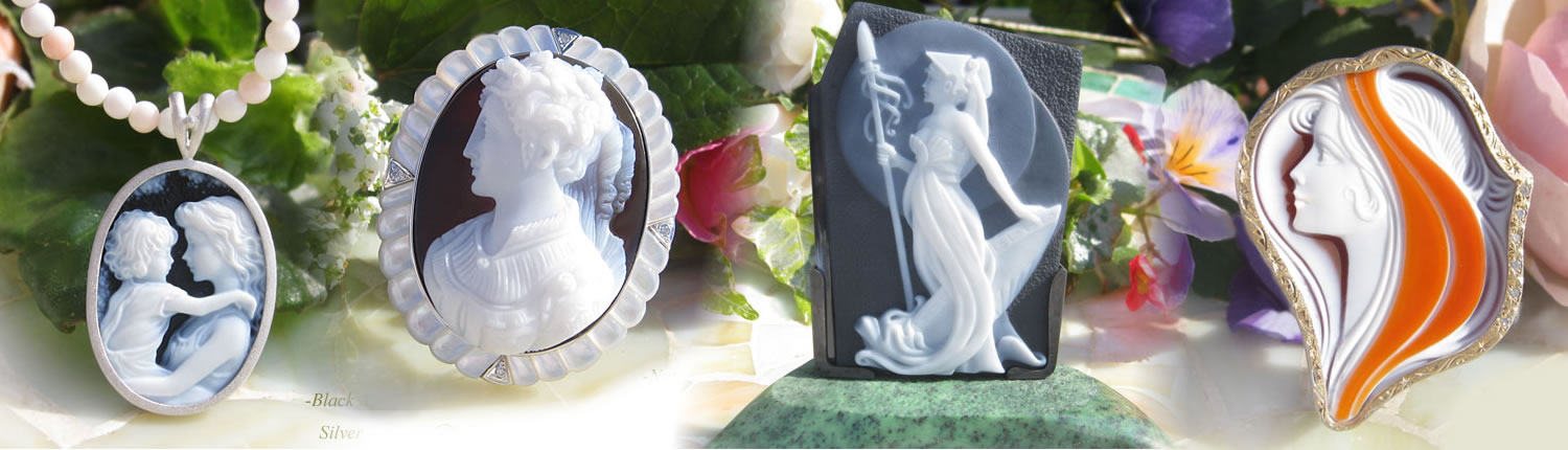 本場ドイツ産 ストーンカメオ(メノウカメオ)のカタログ カメオ専門店