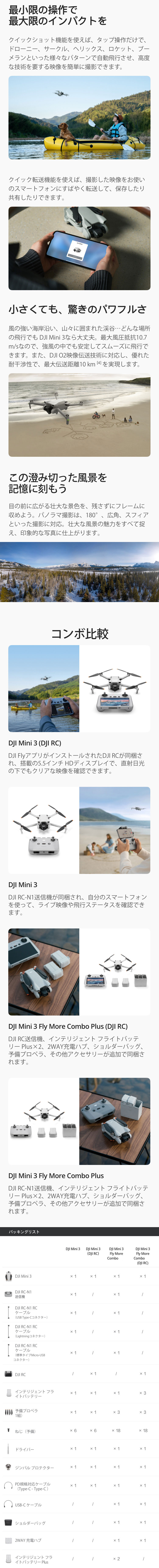 DJI 公式限定セット DJI Mini 3 DJI RC付 Fly More Combo Plus +