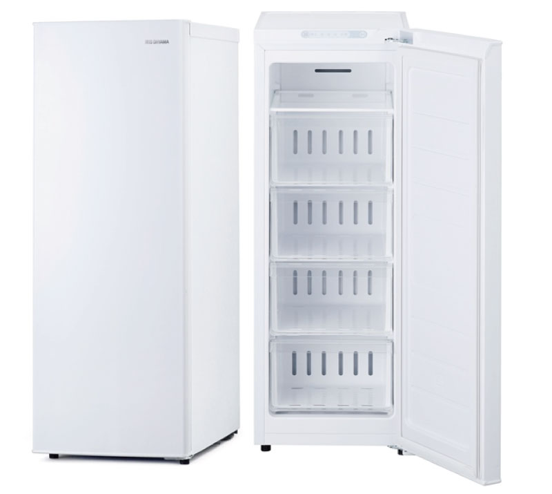 IRIS OHYAMA（アイリスオーヤマ） 冷凍庫 80L IUSN-8A-W 右開き 片開き