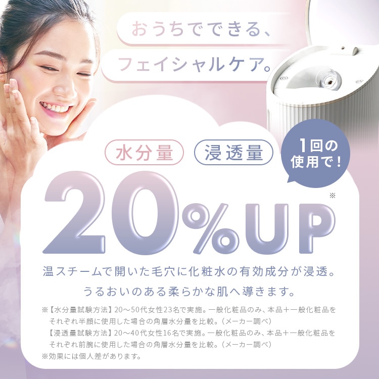 送料無料】フェイススチーマー FST-101 ホワイト【アイリスオーヤマ