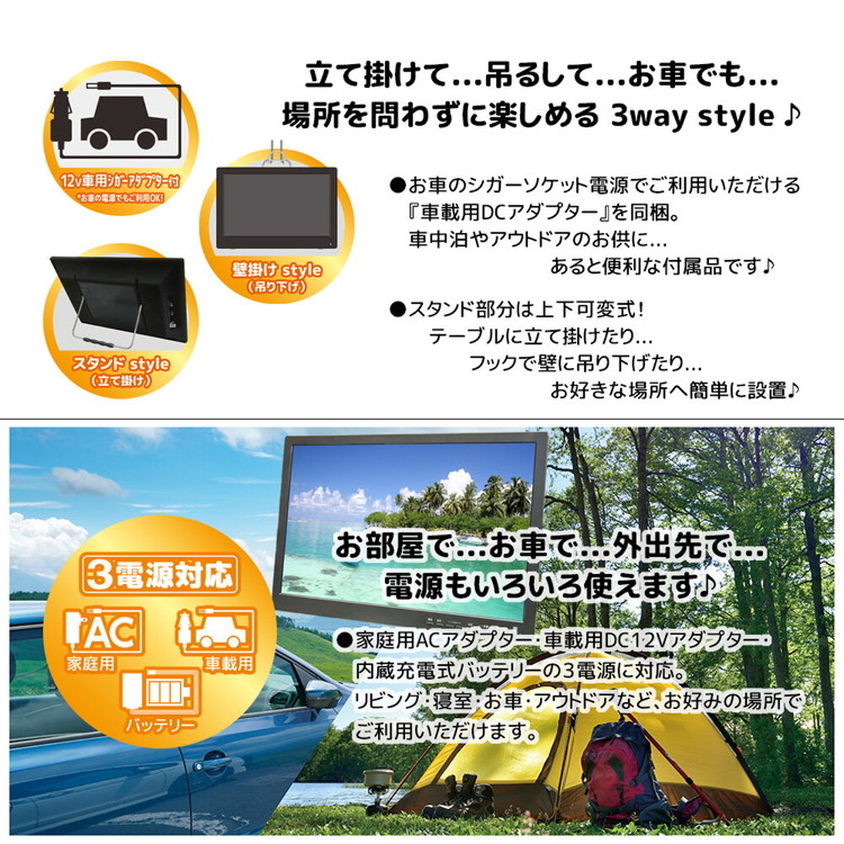 スマートテレビ 19インチ 地デジチューナー搭載 androidスマートTV
