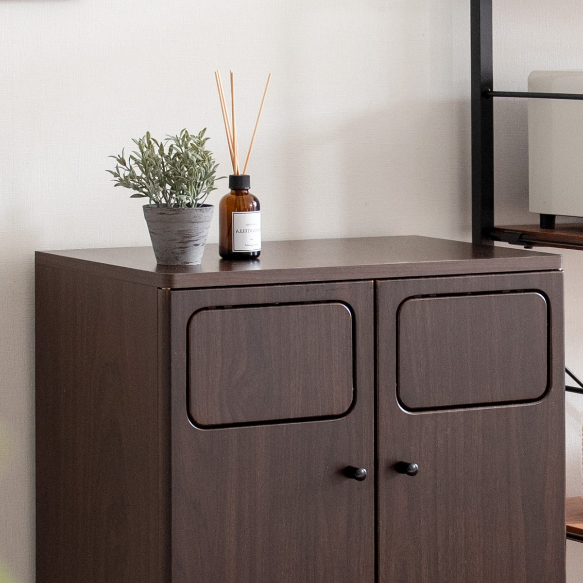 ゴミ箱 90L Empro ダブルプッシュダストボックス ふた付き 木目調