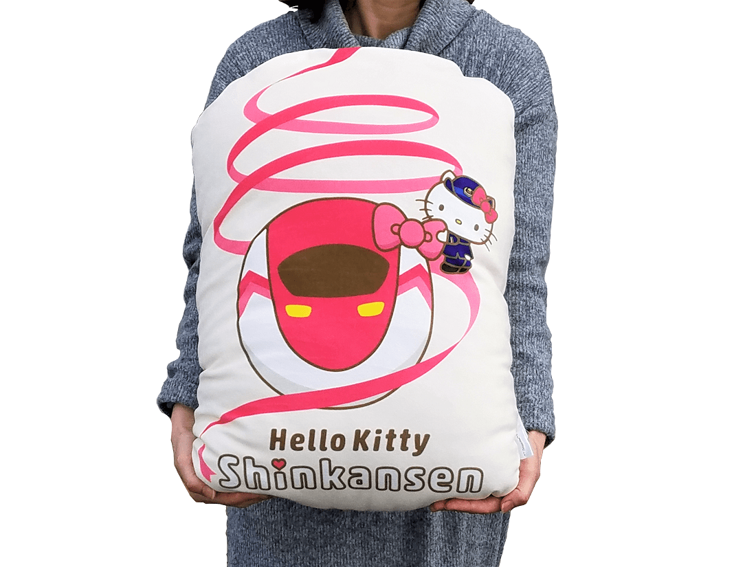 送料無料】 ハローキティ 新幹線 BIGもちもちクッション:TOY TIME