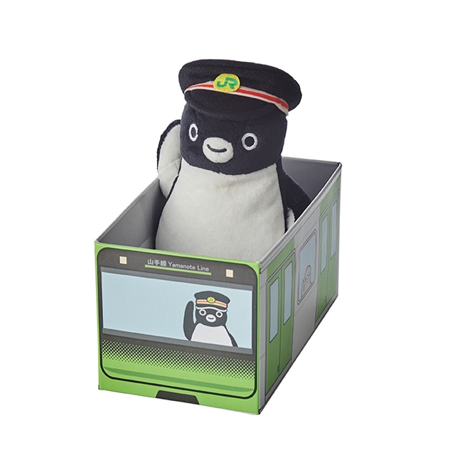 Suicaのペンギン 運転士さんぬいぐるみ（山手線BOX入り）:TRAINIART