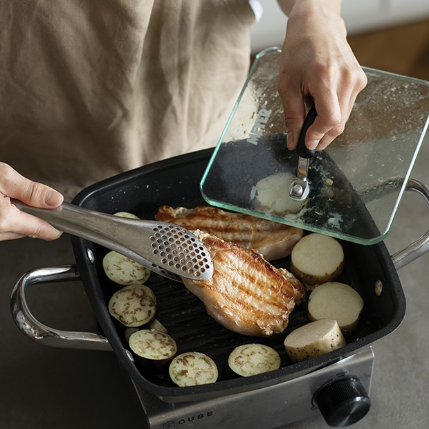 マイヤー スクエアグリルパン 24cm【IH使用可】:オレンジページ shop