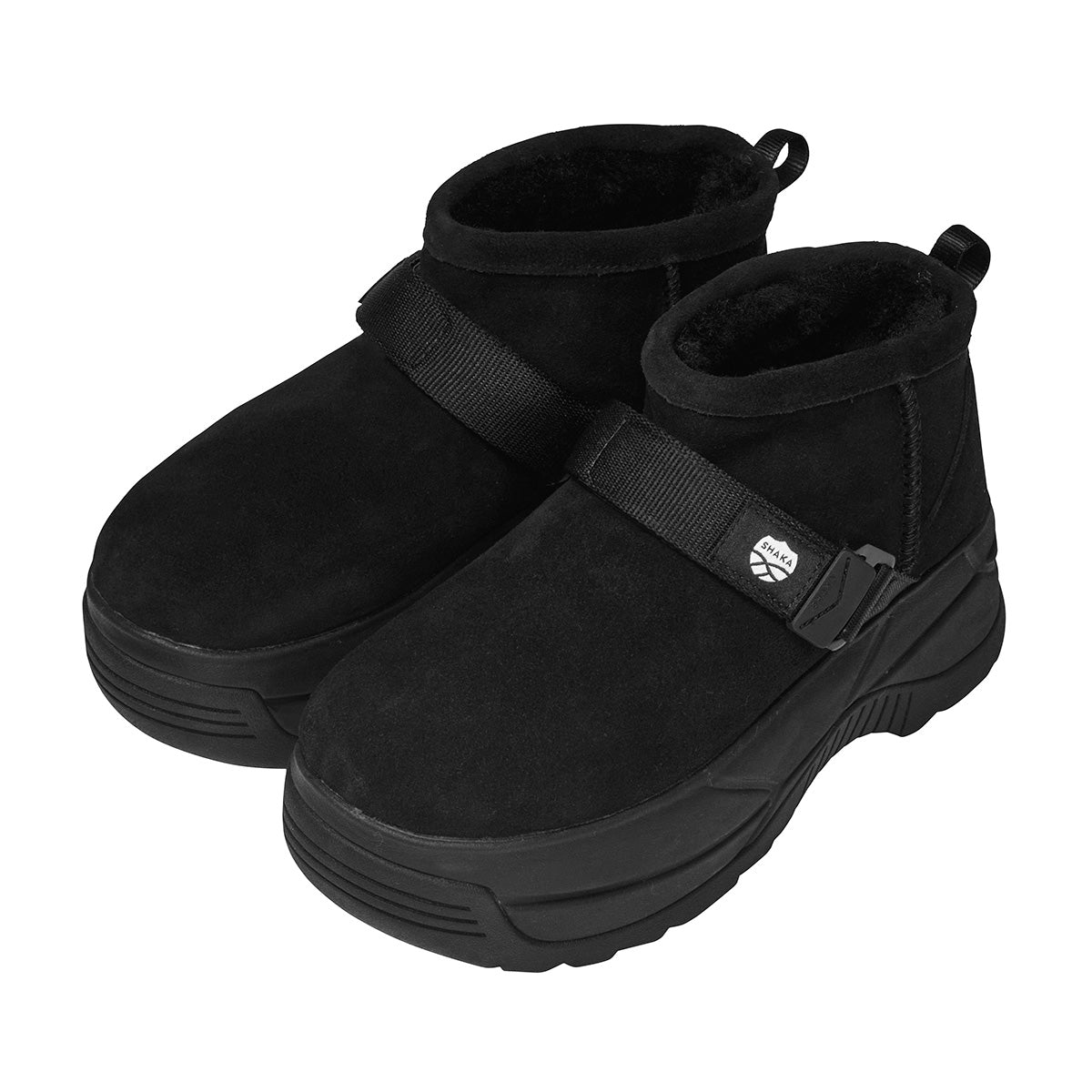 SHAKA 厚底ショートムートンブーツSHORT MOUTON BOOTIE CHUNKY