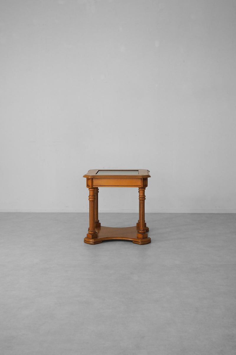 ガラストップ コーヒーテーブル ヴィンテージ SHARK ATTACK