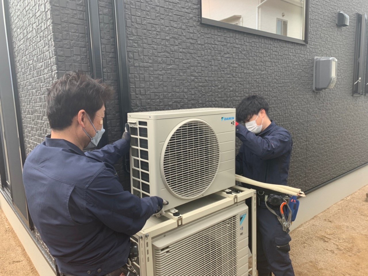 松江市 A様邸／新築エアコン工事 | 松江市のエアコン取り付け工事