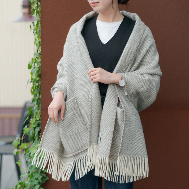 Lapuan Kankurit(ラプアンカンクリ) ポケットショール MARIA グレー