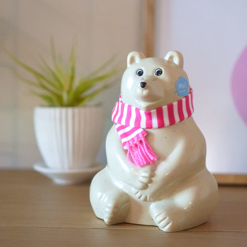しろくま貯金箱 Polar Bear Money Box 2024 マフラー付き – Shinc lab