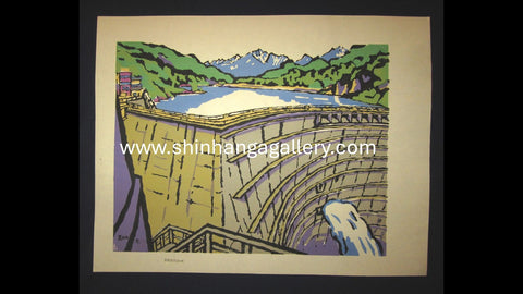 A Great HUGE Orig Japanese Woodblock Print Pencil-Signed Limited
