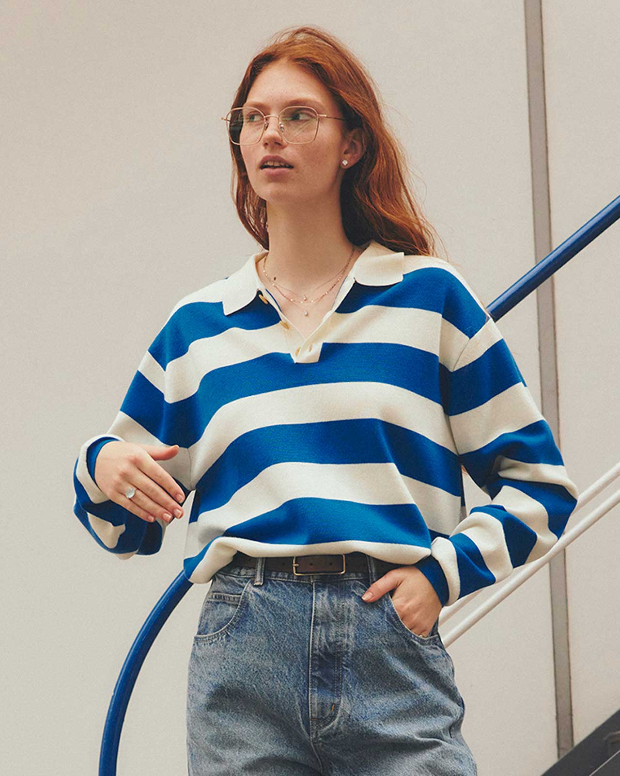 RUGGER KNIT POLO – Shinzone