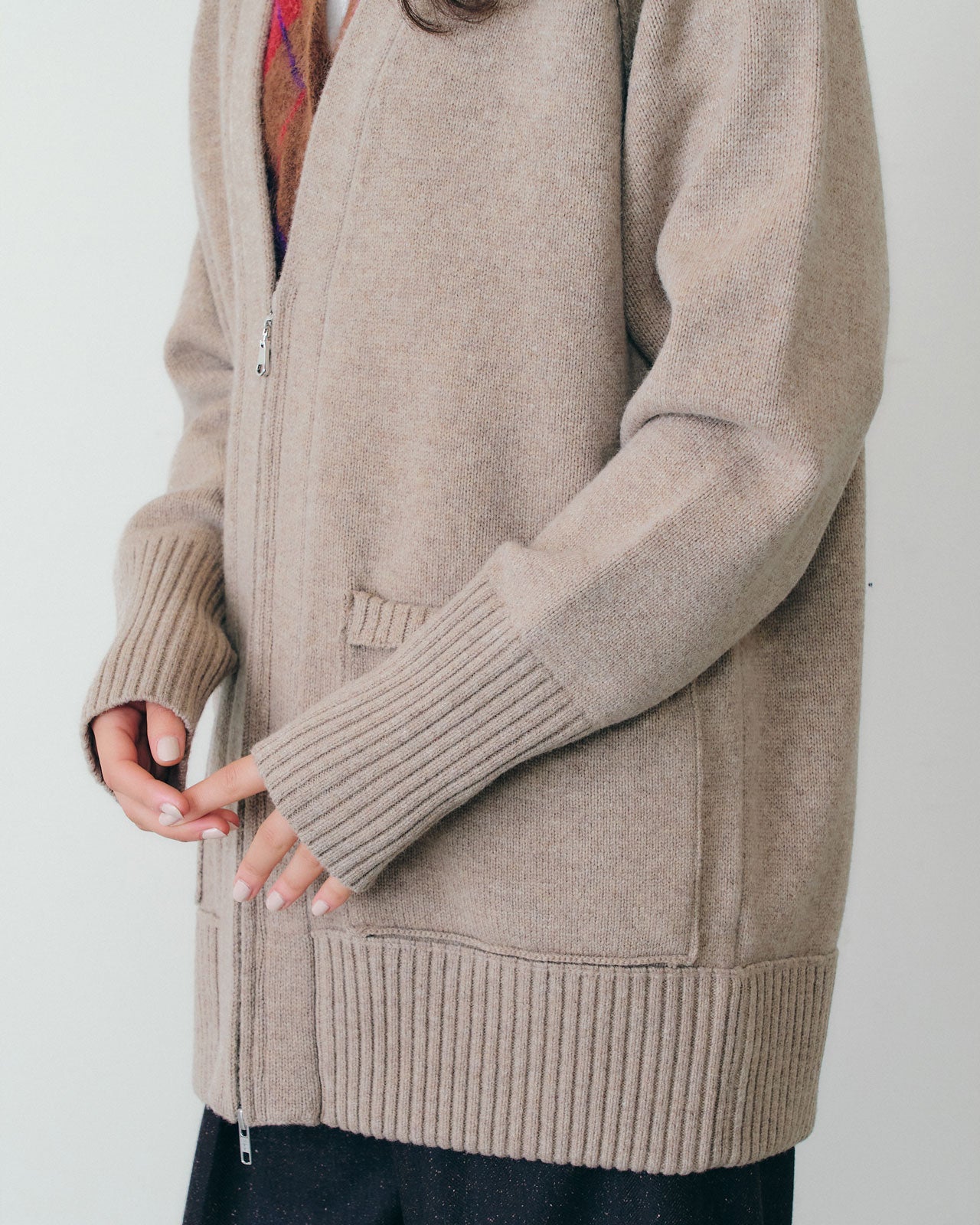 WOOL KNIT ZIP CARDIGAN – Shinzone
