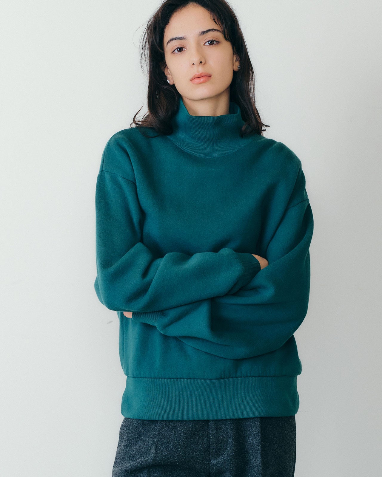 HIGH NECK COMMON SWEATSHIRT – Shinzone