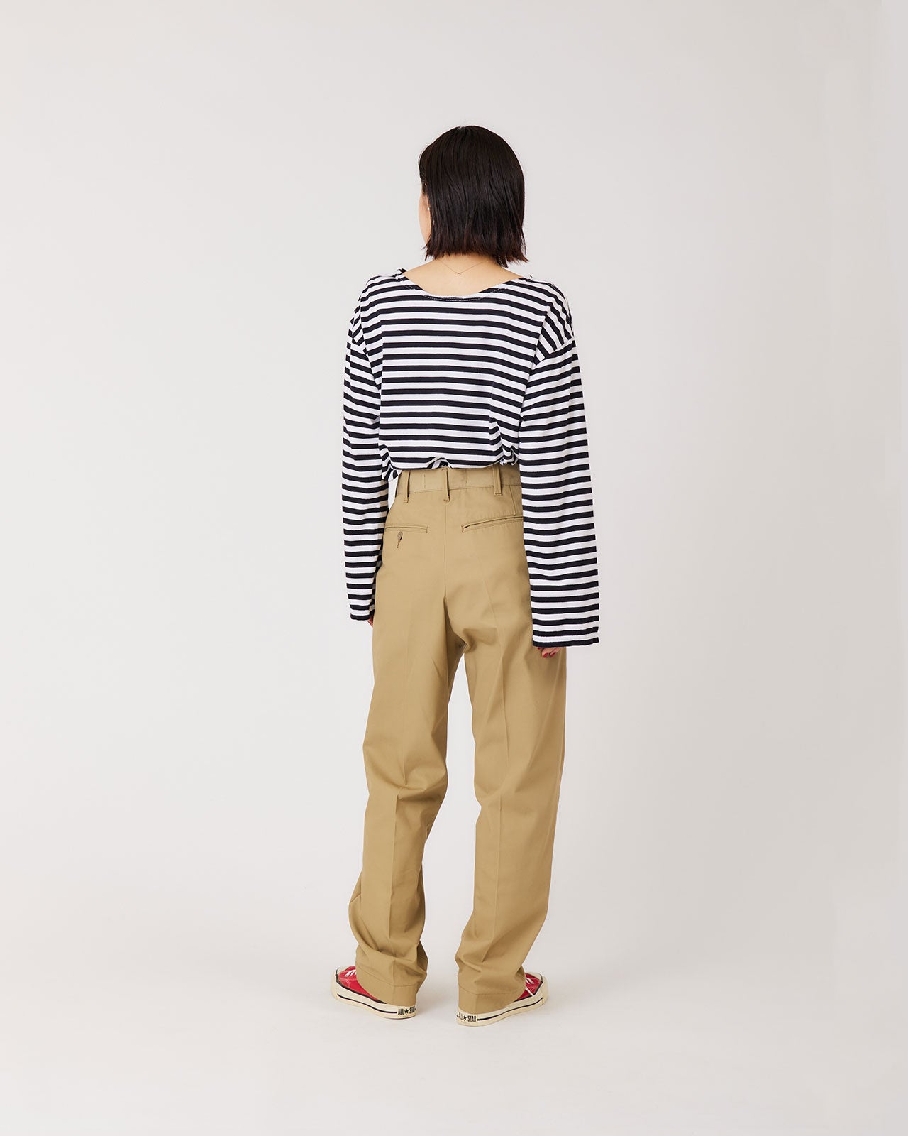 Shinzone（シンゾーン）】 WASHED HIGH WAIST CHINO 定番チノパンツ