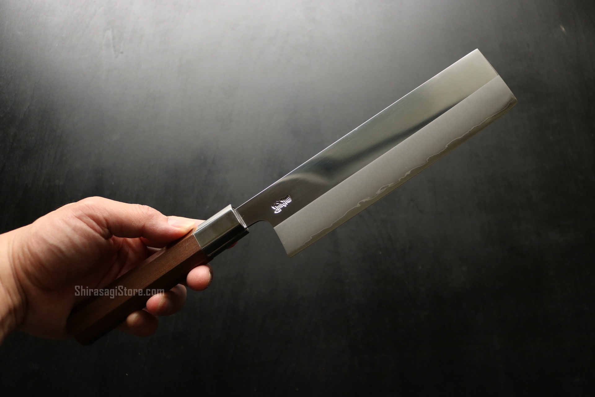 土佐打刃物 黒鳥鍛造工場 菜切り包丁 銀三鋼 鏡面仕上 165mm