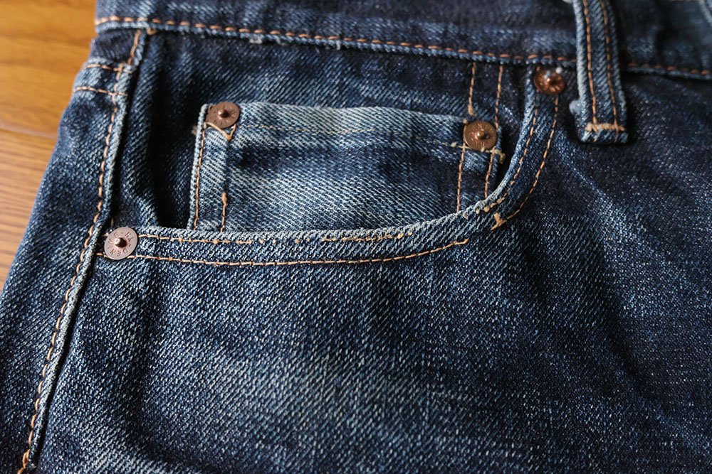 ドゥニーム XXタイプ2（SHINS期）の色落ち - 濃いインディゴは他には