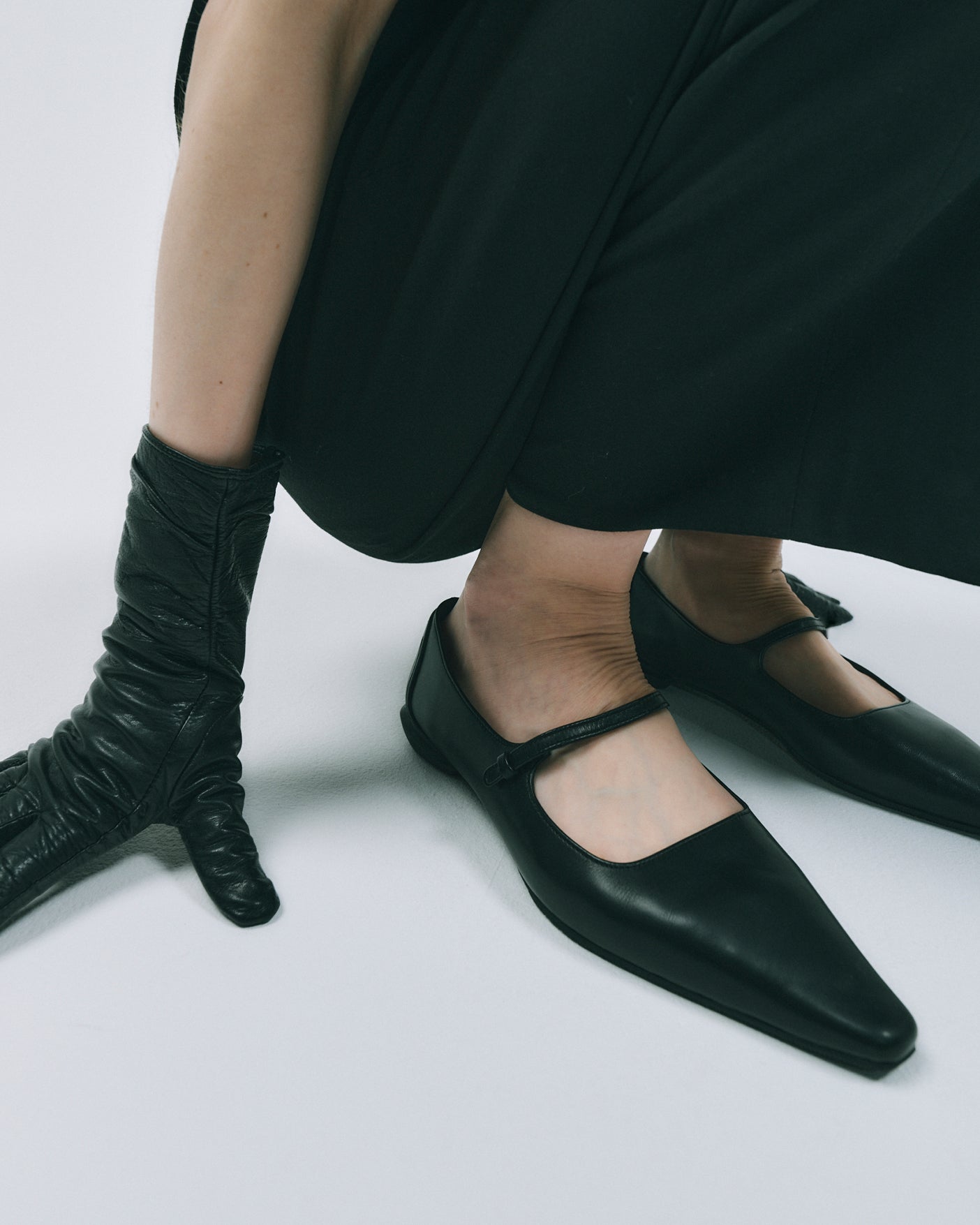 CHISEL TOE MARY JANE / BLACK – SHISEI