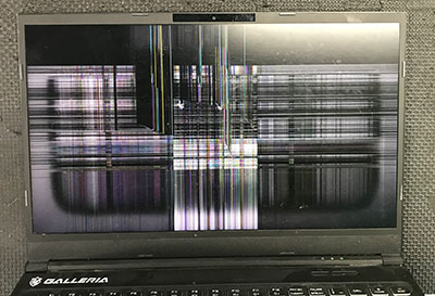 GALLERIA GCL1650TGF 液晶割れ修理事例：修理前後の比較 | パソコン